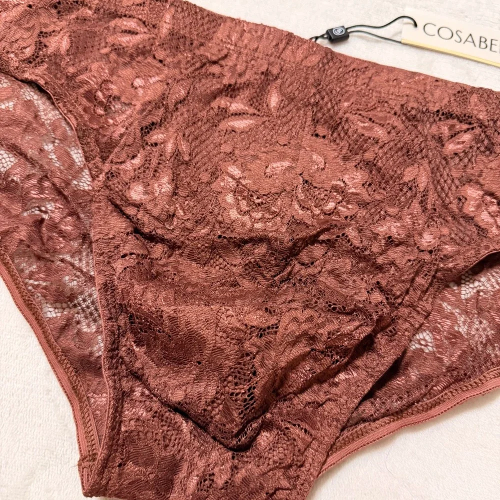COSABELLA Men's Comfort Micro Brief Ticino Bronze Lace Underwear - Size L / NWT